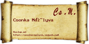 Csonka Mályva névjegykártya